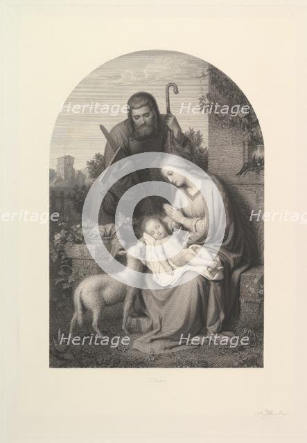 The Holy Family, mid 19th-19th century. Creator: Josef Kohlschein.