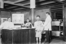 N.Y. City lodging house - vaccinating, 1914. Creator: Bain News Service.