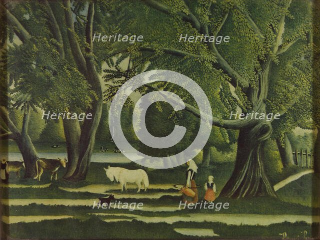 Vue de Bretagne, l'été (View in Brittany, Summer), 1907. Creator: Rousseau, Henri Julien Félix (1844-1910).