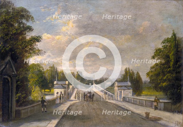 'Richmond Bridge', late 19th century. Artist: James Isaiah Lewis