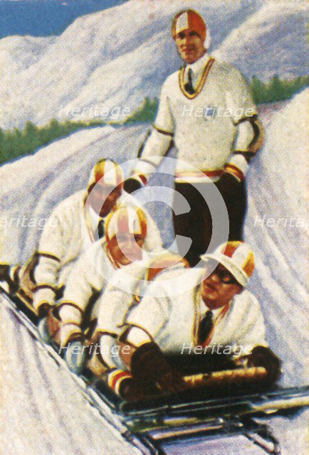 Germany II, German bobsleigh team, 1928. Creator: Unknown.