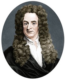 Isaac Newton, English mathematician, astronomer and physicist, (1818). Artist: R Page.