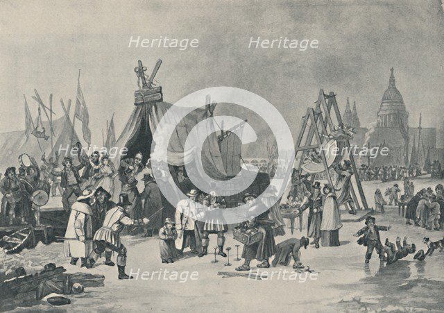'The Fair on the Frozen Thames, 1814', (1920). Artist: Luke Clennell.
