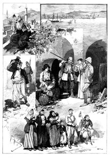 The Question of the Retention of Cyprus: sketches in the island, 1895. Creator: Unknown.