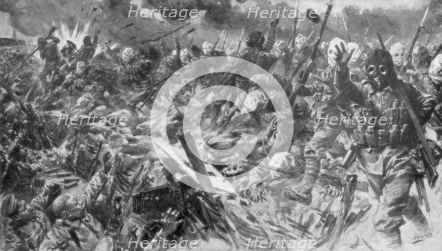 'Third Battle of Artois', France, World War I, 25 September 1915, (1929). Artist: Unknown