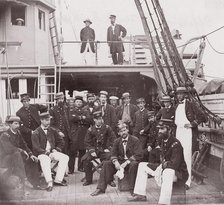 Officers of "Mendota", 1861-65. Creator: Unknown.