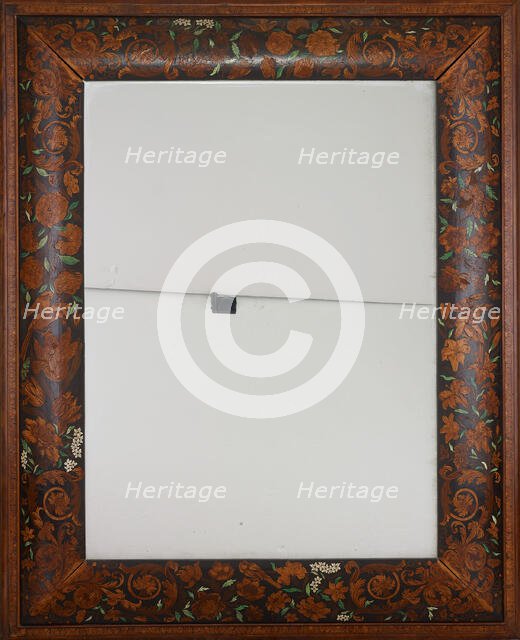 Cushion-Framed Mirror, England, c. 1680. Creator: Unknown.