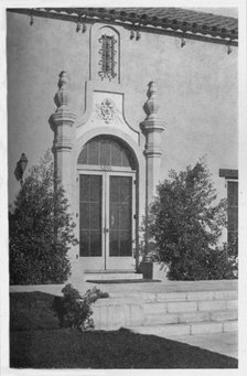 Entrance detail, Los Angeles Tennis Club, Los Angeles, California, 1925. Artist: Unknown.