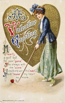 Embossed valentine card, Germany, c1911. Artist: Unknown