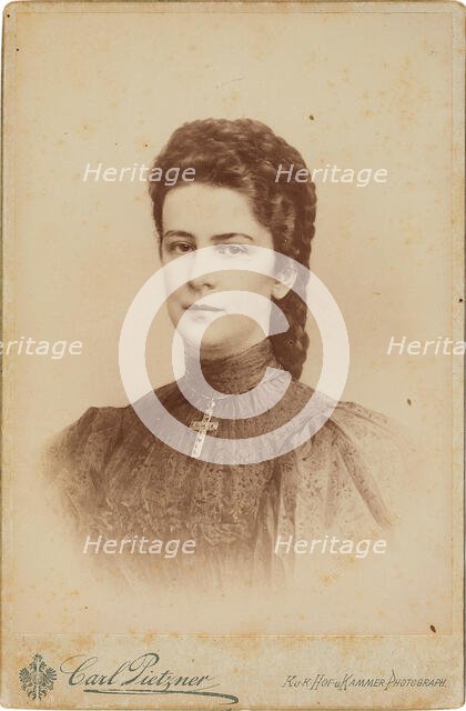 Portrait of Elisabeth of Bavaria, 1897. Creator: Pietzner, Carl (1853-1927).