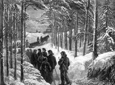 A funeral in Norway, 1881. Creator: Unknown.