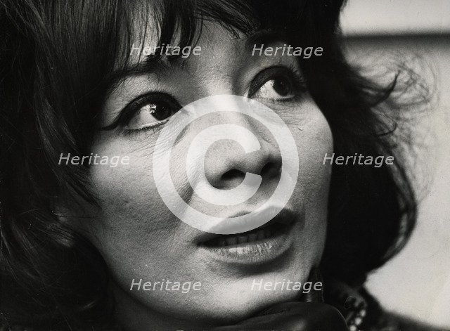 Juliette Greco, French actress and singer, Sweden, 1 July 1964. Artist: Unknown