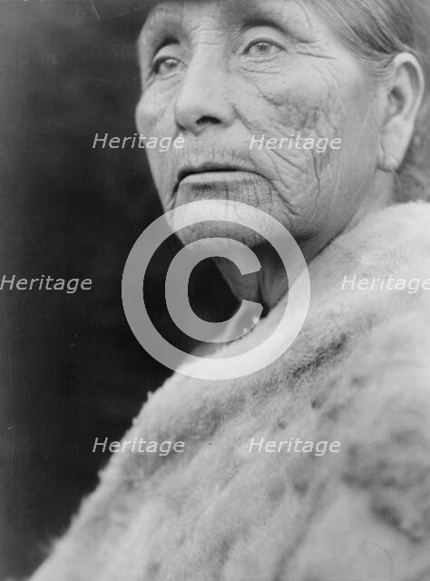 Hupa woman, c1923. Creator: Edward Sheriff Curtis.