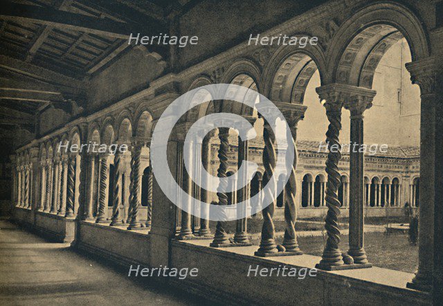 'Roma - St. Paul without the Walls - Cloister of the Monastery of the Benedictine Monks. Work of the Artist: Unknown.
