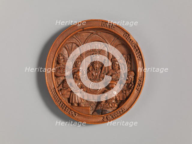 Medallion with the Feast of Ahasuerus, early 16th century. Creator: Unknown.