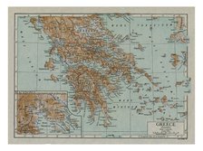 Map of Ancient Greece, c1910s. Creator: Emery Walker Ltd.