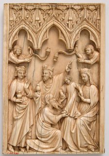 Leaf from a Diptych with the Adoration of the Magi, French, 14th century. Creator: Unknown.