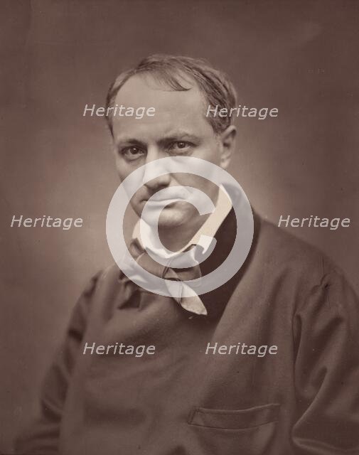 Charles Baudelaire, 1861, printed 1877. Creator: Etienne Carjat.