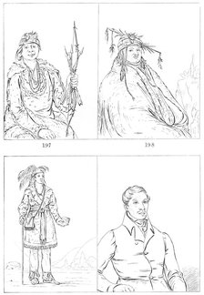Delawares and Mohicans, 1841.Artist: Myers and Co