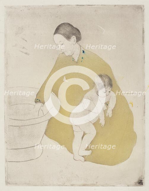 The Bath, 1890-1891. Creator: Mary Cassatt.