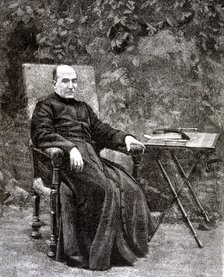 Luis Coloma (1851-1914). Spanish religious and writer, engraving from the Ilustración Española y …