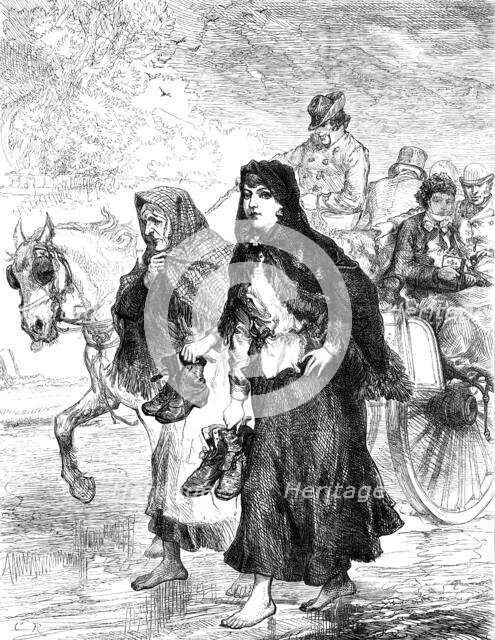 Irish Sketches: Going to Church, 1880.  Creator: Unknown.