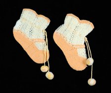 Bootees, American, 1840-60. Creator: Unknown.