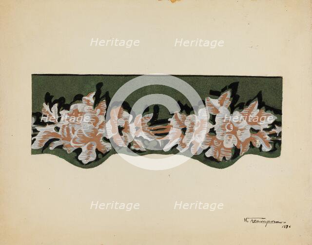 Wall Paper Border, 1936. Creator: Nicholas Acampora.