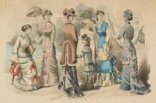 Fashion plates - Latest Paris Fashions, 1880. Creator: Unknown.