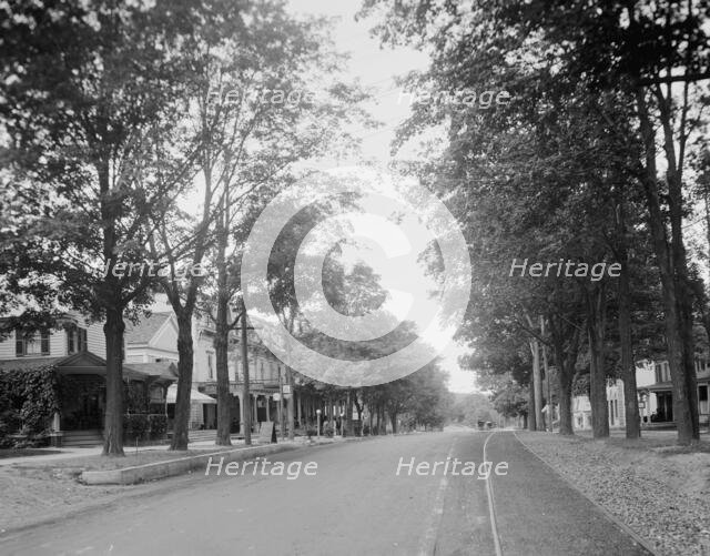 Main Street and the Hotel Worden, Lake George, N.Y., c.between 1910 and 1920. Creator: Unknown.
