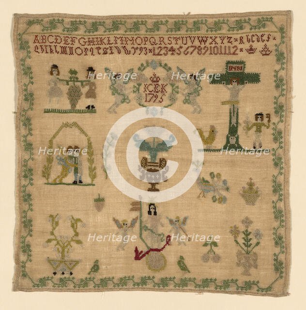 Sampler, Germany, 1795. Creator: Unknown.