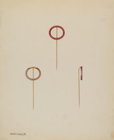 Stick Pin, c. 1938. Creator: Kalamian Walton.