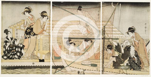 The Scoop-Net, Japan, c. 1800/01. Creator: Kitagawa Utamaro.
