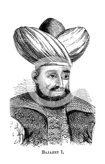 Bayezid I (d1403), Sultan of the Ottoman empire from 1389. Artist: Unknown