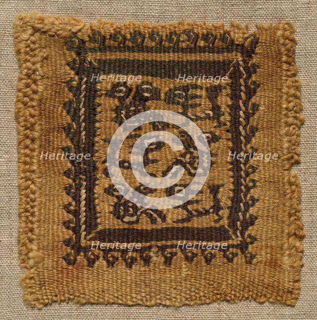 Fragment, with a Segmentum, from a Tunic, 400s - 600s. Creator: Unknown.