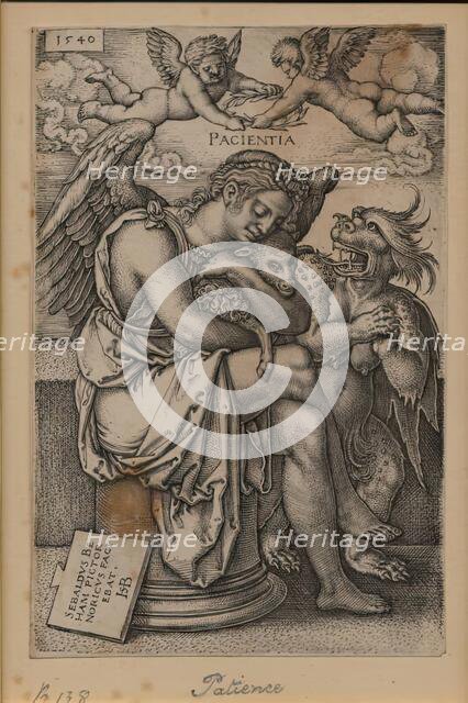 Patience, 1540. Creator: Sebald Beham.