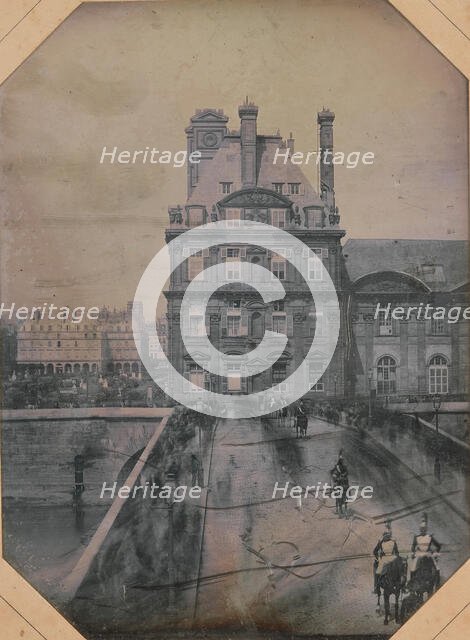 Défilé sur le Pont-Royal, May 1, 1844. Creators: Marie-Charles-Isidore Choiselat, Stanislas Ratel.