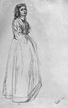 'Fumette, Standing' 1859 (1904).Artist: James Abbott McNeill Whistler