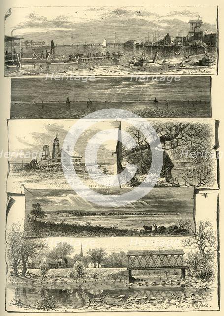 'Scenes in Bridgeport, Stratford, and Milford', 1874.  Creator: James L. Langridge.