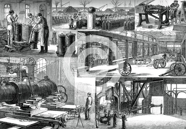 In the Royal Arsenal, Woolwich, c1880. Artist: Unknown