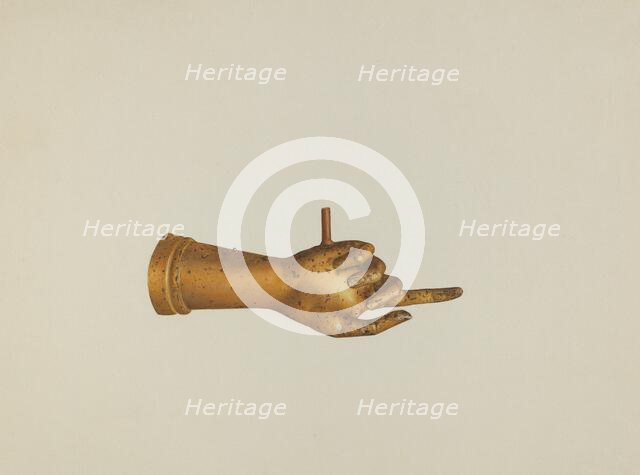 Metal Hand, c. 1937. Creator: Joseph Goldberg.