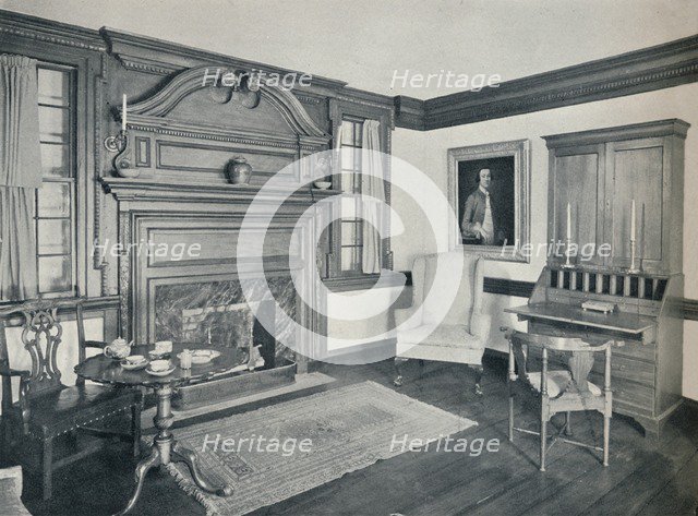 'The Living Room of the Francis Corbin House, at Edenton, built in 1758', 1930. Artist: Unknown.