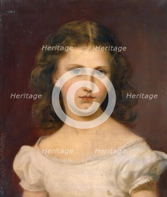 Sidonie Schrotzberg, the artist's daughter, 1870. Creator: Franz Schrotzberg.