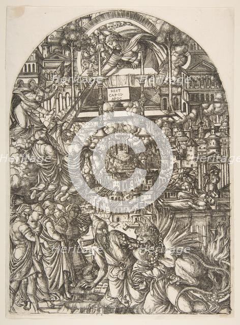 The Measurement of the Temple, from the Apocalypse.n.d. Creator: Jean Duvet.