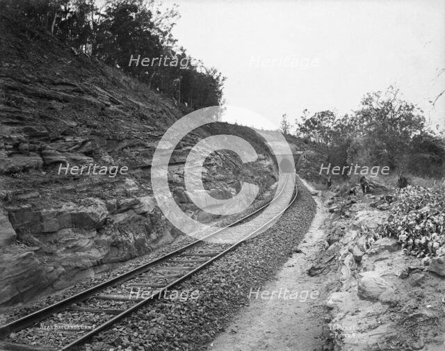 Toowoomba Range tunnel near Ballard's Camp, c1894. Creator: Poul C Poulsen.