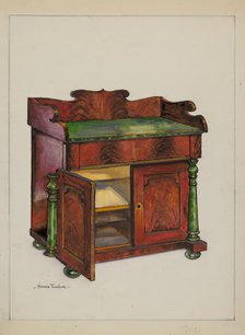 Colonial Wash Stand, c. 1937. Creator: Florence Truelson.