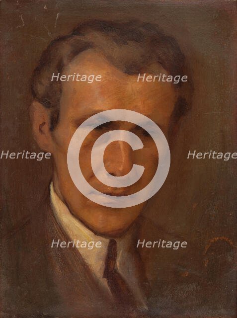 Portrait of a Young Man, 1920-1930. Creator: Milan Thomka Mitrovsky.