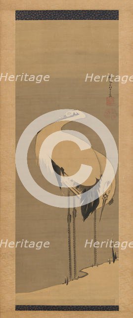 Two Cranes, 1795. Creator: Ito Jakuchu.