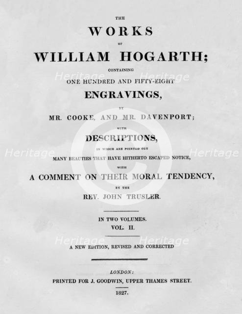 'The Works of William Hogarth, Vol II', 1827.  Creator: Unknown.