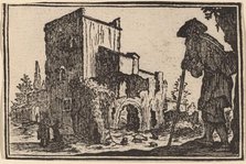 Shepherd and Ruins, 1621. Creator: Edouard Eckman.